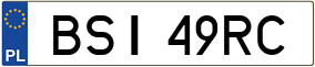 Trailer License Plate